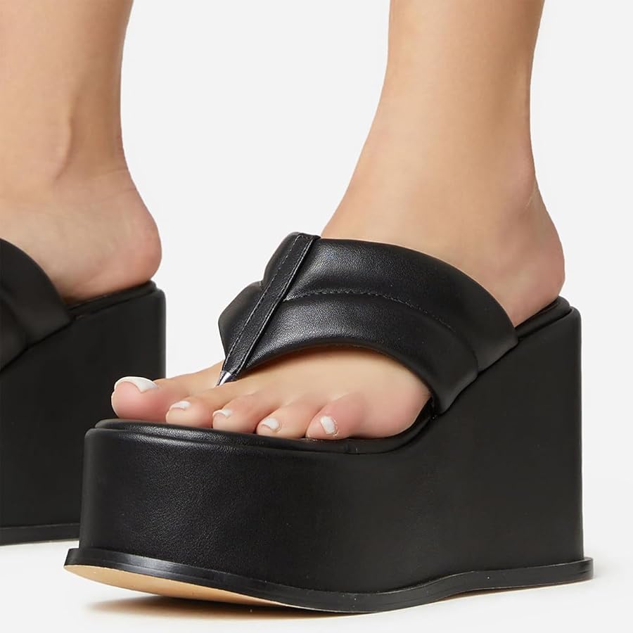 Amazon.com | YDN Women Dressy Platform Mules Round Open Toe